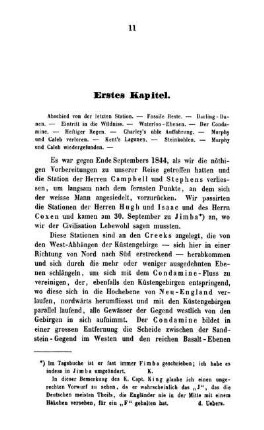 Erstes Kapitel - Abschied von der letzten Station. - Fossile Reste. - Darling Dünen