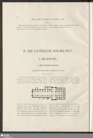 B. Die gotische Baukunst
