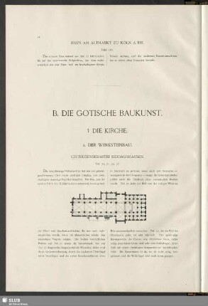 B. Die gotische Baukunst