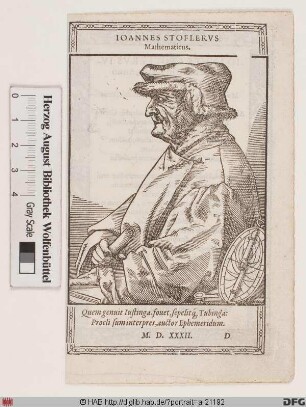 Bildnis Johannes Stöffler (lat. Stoflerus)