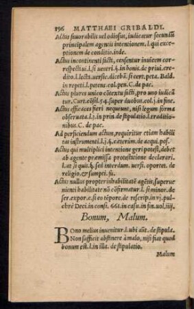 Bonum, Malum.