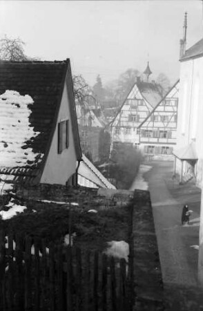 Leutkirch: Gasse an der Martinskirche