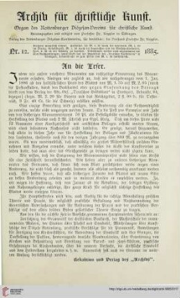 An die Leser