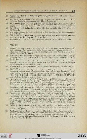 Waffen (Nr. 493-509)