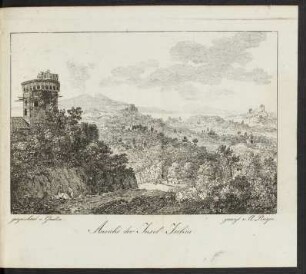 [Illustration:] Ansicht der Insel Ischia.