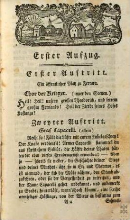 Natur und Liebe im Streit : Ein Trauerspiel in fünf Aufzügen. Aufgeführt auf dem Churfürstl. Theater zu München