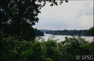 Berlin, Pfaueninsel, Havellandschaft von der Pfaueninsel gesehen.
