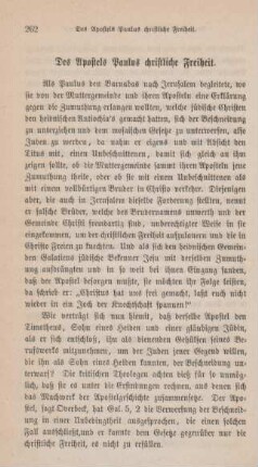 262-268 Des Apostels Paulus christliche Freiheit