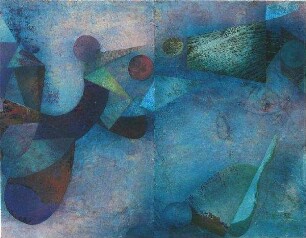 Abstraktion in Blau