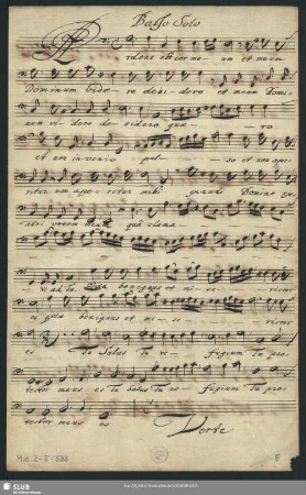 Basso Solo.