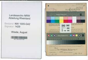 Entnazifizierung August Wrede , geb. 08.03.1893 (Schausteller)