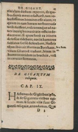 De Gigantum reliquiis. Cap. IX.