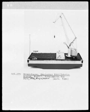 Schwimmkran Typ Para, 1976, ferngesteuert