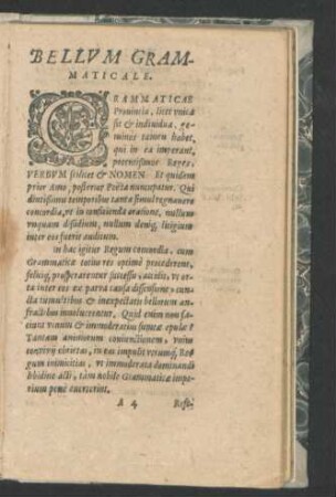 Bellum Grammaticale