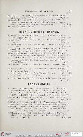 Brandenburg in Franken (Nr. 601 - 611)