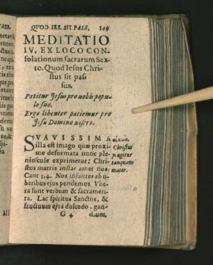 Meditatio IV. Ex Loco Consolationum sacrarum Sexto.