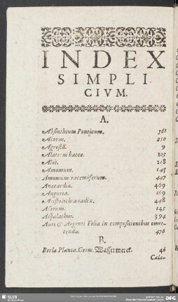 Index Simplicium