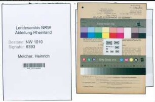 Entnazifizierung Heinrich Melcher , geb. 15.09.1906 (Prokurist)