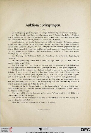 Auktionsbedingungen