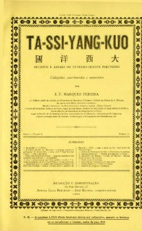 Serie I, Volume II, No. 12