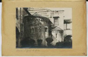 Baptisterium San Giovanni in Fonte, Verona: Apsiden (aus: Skizzen- und Fotoalbum 5)