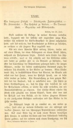 XXIII. - Ein betrogener Polizist. - ...