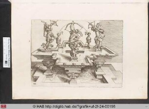[Brunnen mit drei Bogenschützen. Band II.]