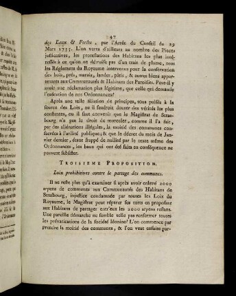 47-53, Troisieme Proposition