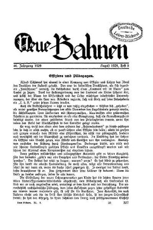 Offiziere und Pädagogen