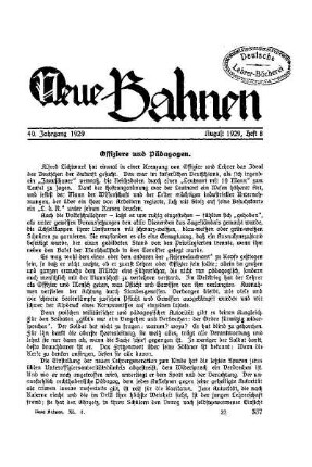 Offiziere und Pädagogen