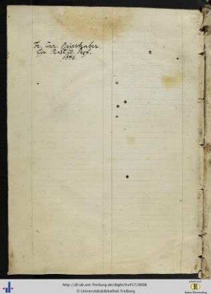 [2v] Besitzvermerk von Franz Karl Grieshaber.