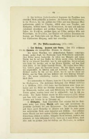 IV. Die Völkerwanderung (375 - 568)
