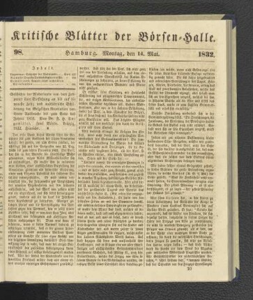 98. 14. Mai 1832