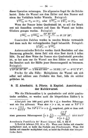 8. Ausziehung der Kubikwurzel.