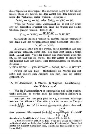 8. Ausziehung der Kubikwurzel.