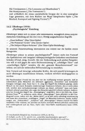 1.6.2 Ellenberger (1954): "Psychologische" Einteilung