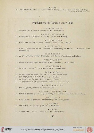 Kupferstiche in Rahmen unter Glas (Nr. 172-187)