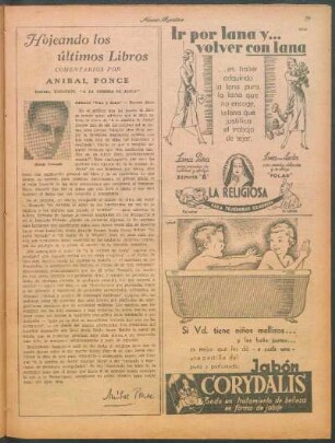 Hojeando los últimos libros : Comentarios por Anibal Ponce