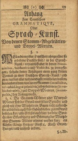Anhang Zur Teutschen Grammatiqve Oder Sprach-Kunst.