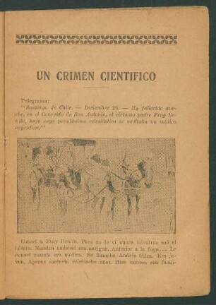 Un crimen científico