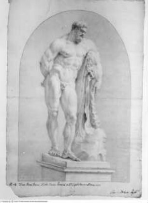 Concorso Accademico 1728, Terza Classe: Herkules Farnese, primo premio