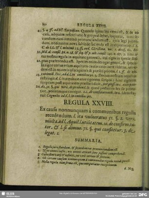 Regula XXVIII. Ex causa non nunquam à communibus regulis recedendum