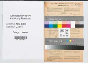 Entnazifizierung Helene Frings, geb. 11.07.1861 (Verkaeuferin)