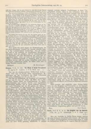 712-713 [Rezension] Scott, Ernest F., The Kingdom and the Messiah