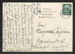 Brief von Irma Klimsch an Margarete Hauptmann