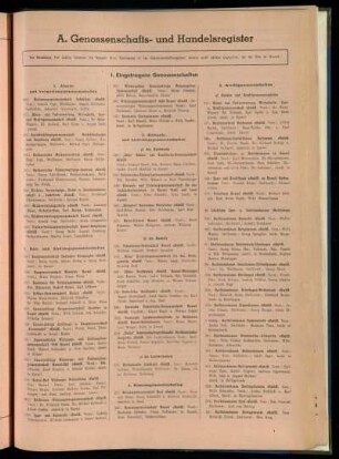 Genossenschafts- und Handelsregister