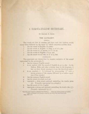 Contributions to North American ethnology, VII