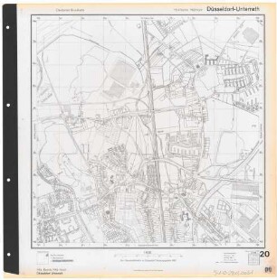 Deutsche Grundkarte, Düsseldorf Unterrath, 1952