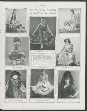 Los trajes de fantasía en nuestro gran mundo