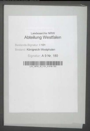 Aufhebung des Kollegiatstifts Wiedenbrück